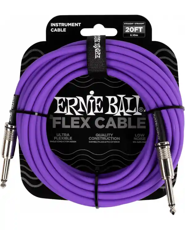 Commande En Gros ERNIE BALL 6420 CABLE JACK MONO / JACK MONO VIOLET - 6m