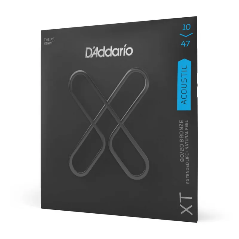 D‘Addario XT 80/20 Bronze Acoustic Guitar 12-String Set - Light 10-47 Promotion Saisonnière