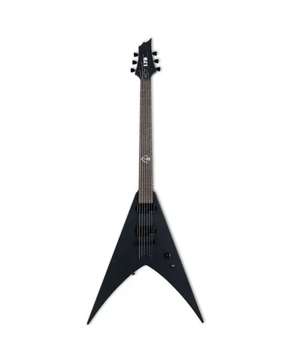 LTD HEX6-BLKS "SIGNATURE NERGAL" GUITARE ELECTRIQUE BLACK SATIN Affaire À Saisir