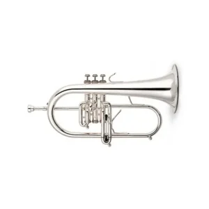 STOMVI ELITE BUGLE ARGENTEE étui & embouchure Dernier Modèle