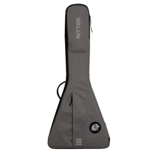 RITTER RGC3VEGR "CAROUGE 3" HOUSSE GUITARE ELECTRIQUE FLYING V GRISE Usine Directe