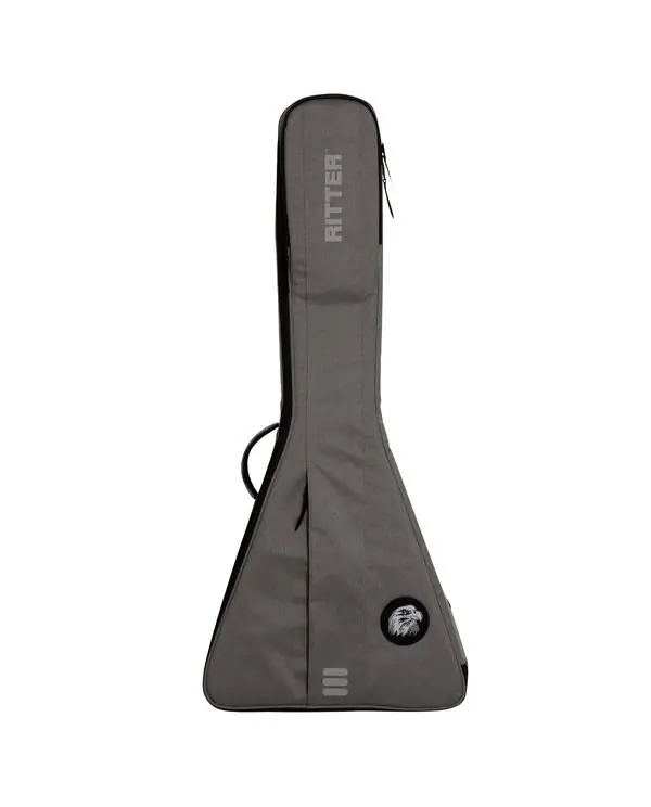RITTER RGC3VEGR "CAROUGE 3" HOUSSE GUITARE ELECTRIQUE FLYING V GRISE Usine Directe