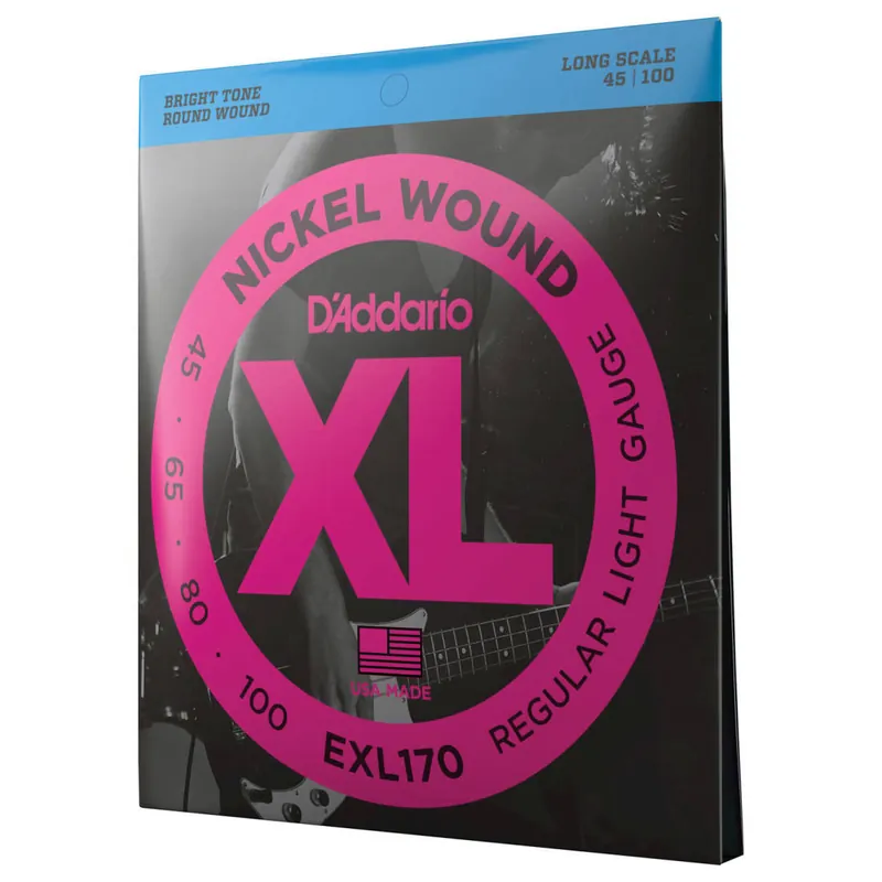 Vente Flash D‘Addario EXL170 - Nickel Round Wound LONG SCALE 45-100