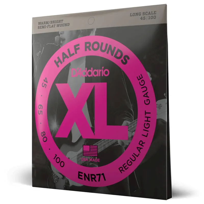 D‘Addario ENR71 - Half Rounds LONG SCALE 45-100 Nouvelle Collection