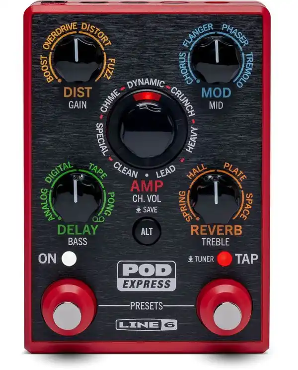 LINE 6 POD EXPRESS GT PEDALE AMPLI ET MULTI-EFFETS POUR GUITARE Nouvelle Collection
