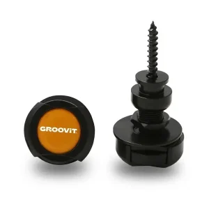 Prix Réduit GROOVIT GROSTRAPLOCK02 STRAP LOCK GUITARE NOIR