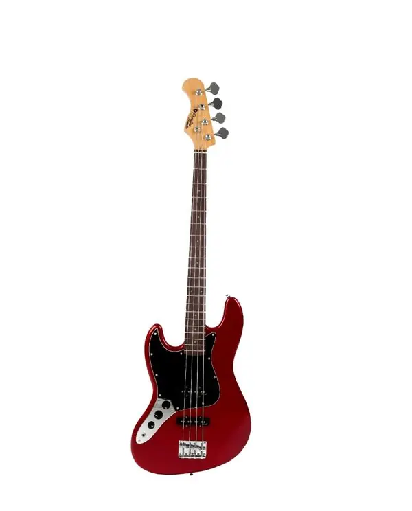 Authentique PRODIPE GUITARS JB80LH RA CAR BASSE ELECTRIQUE GAUCHER CANDY RED