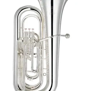 YAMAHA YBB 632S TUBA EN SIB ARGENTEE - Pavillon cuivre jaune + étui Quantité Limitée