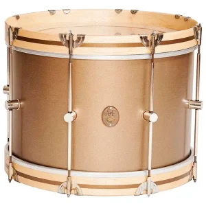 Commander Vite A&F Drum Co. Club Series Maple Bass Drum with Maple Hoops and Nickel Hardware, 14x20‘‘ - Deco Gold