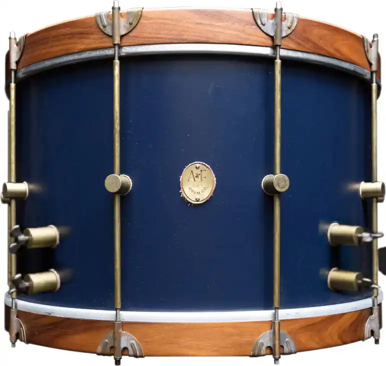 Retour Gratuit A&F Drum Co. Club Series Floor Tom with Rosewood Hoops, 14x16‘‘ - Chandler Blue