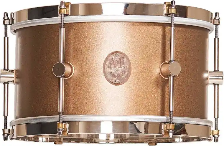 A&F Drum Co. Club Series Maple Tom Tom with Nickel Hardware, 8x12‘‘ - Deco Gold Top Vente