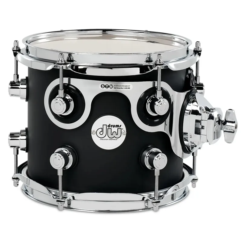 Drum Workshop Design Series 7x8‘‘ Tom - Black Satin Produit De Marque
