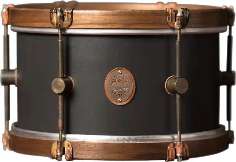 Nouvel Arrivage A&F Drum Co. Club Series 8x12‘‘ Tom Tom with Maple Hoops - Charcoal Gray