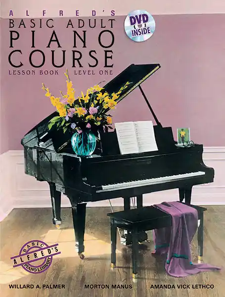 Top Vente Alfred Publishing Alfred‘s Basic Adult Piano Course Lesson Book, Level 1 - Palmer/Manus/Lethco - Piano - Book/DVD