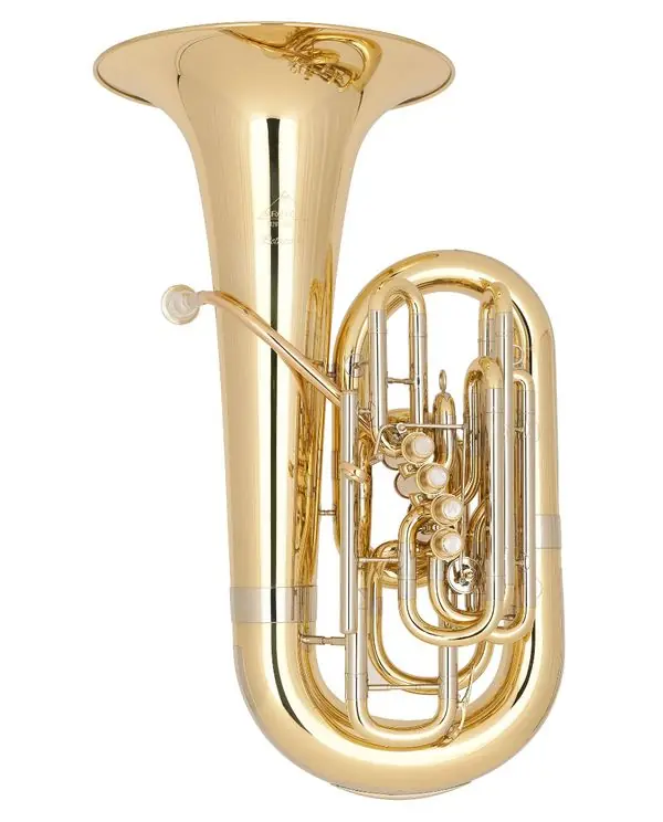 MIRAPHONE 1281 "PETRUSCHKA" TUBA FA 4 PISTONS +1 PAL. BROSSE + Housse Populaire