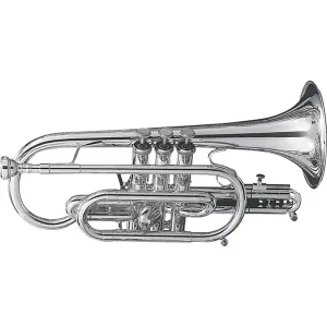 Remise GETZEN 580S "CAPRI" CORNET ARGENTEE avec étui et embouchure