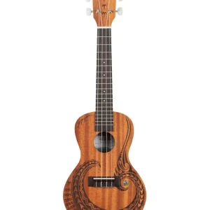 Marque KALA KA-COURAGE-C-BAG "MAORI" UKULELE CONCERT ACAJOU avec housse