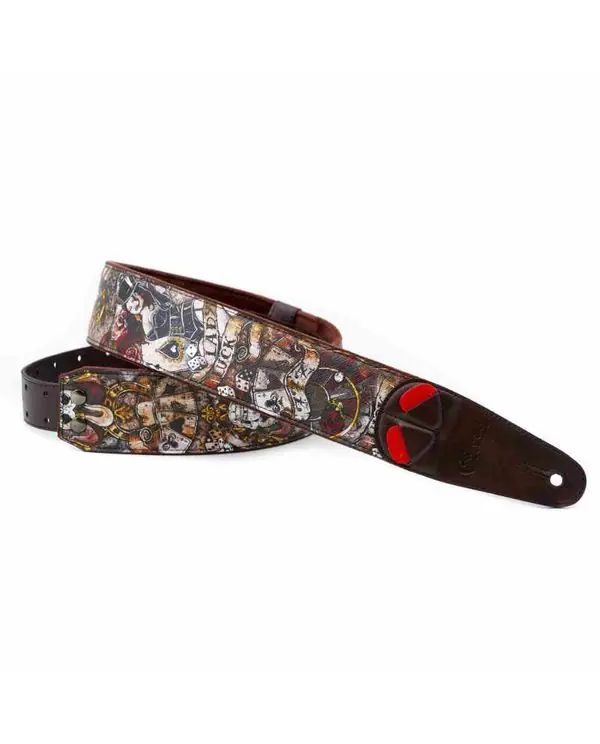 Bon Plan RIGHTON STRAPS LADYLUCK-BR COURROIE GUITARE TISSU MOTIF LADY LUCK