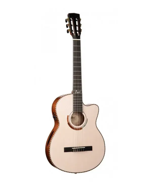 Nouvelle Collection CORT SOLENCANTO-WB GUITARE CLASSIQUE ELECTRO NATUREL avec étui