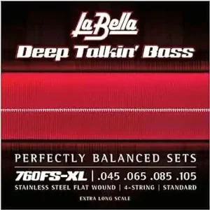 LABELLA 760FS JEU CORDES BASSE ELECTRIQUE FILET PLATS STANDARD 45-105 Promotion Saisonnière
