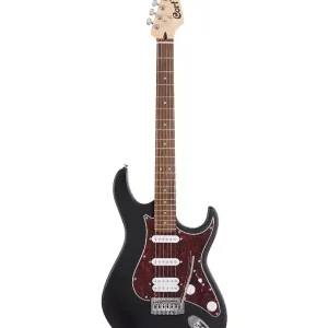 CORT G110GOPBK GUITARE ELECTRIQUE GAUCHER NOIRE OPEN PORE Prix Cassé
