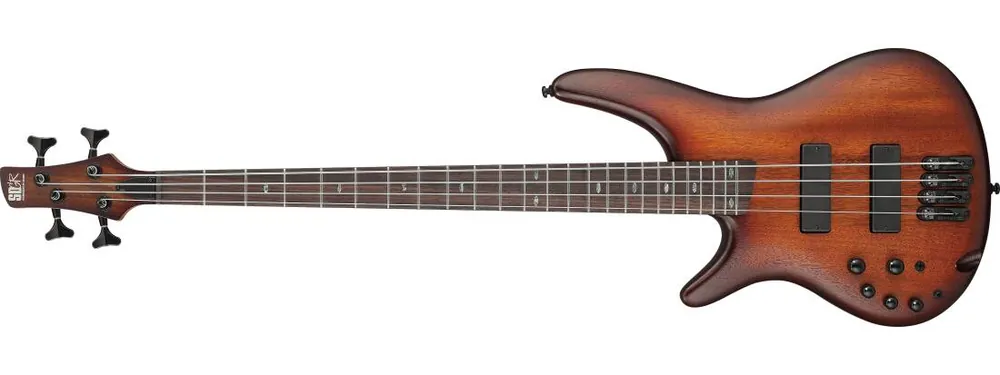 Remise Ibanez SR Standard 4-String Electric Bass Left Handed - Mahogany Brown Burst Low Gloss