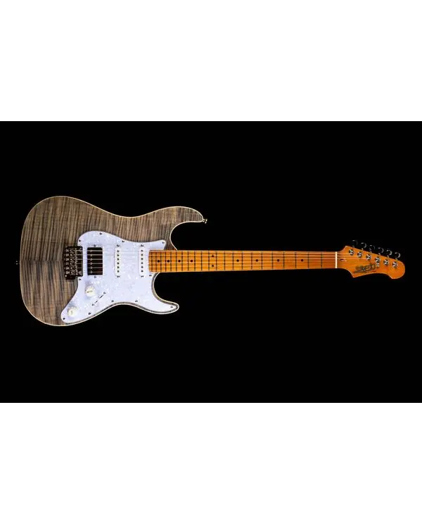Meilleure Vente JET JS450TBK GUITARE ELECTRIQUE TYPE STRATOCASTER TRANSPARENT BLACK