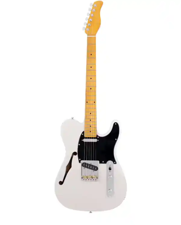 LARRY CARLTON T7 TV SILVER GUITARE ELECTRIQUE "TELECASTER" ARGENTÉ Soldes