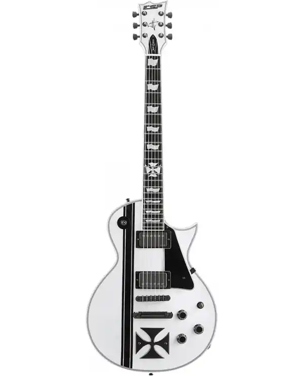 LTD IRONCROSS-W "SIGNATURE JAMES HETFIELD" GUITARE ELECTRIQUE BLANCHE Populaire