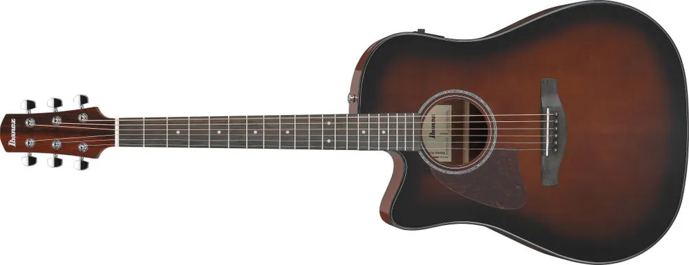 Super Prix Ibanez AAD51CE Advanced Acoustic/Electric Guitar - Dark Violin Sunburst High Gloss (Left Handed)