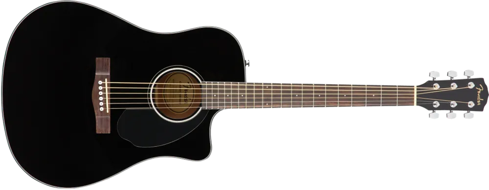 Marque Fender CD-60SCE Dreadnought, Walnut Fingerboard - Black