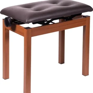 KORG PC400-PB BANQUETTE PIANO REGLABLE CHÊNE DORÉ POUR KORG POETRY Offre Spéciale