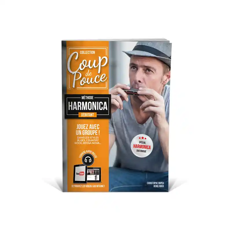 Editions Coup de Pouce Coup de pouce harmonica - Dupeau/Roux - Harmonica - Book/Media Online Seulement Aujourd'hui