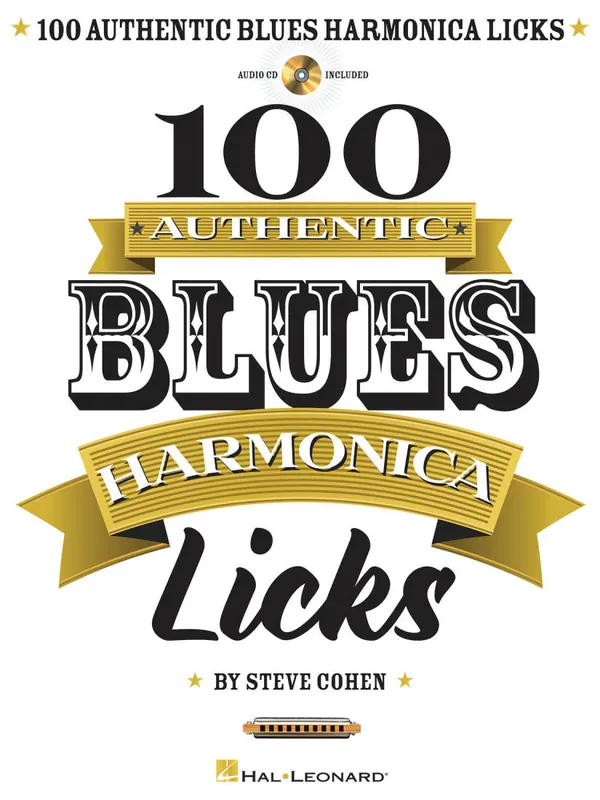 Vente Flash Hal Leonard 100 Authentic Blues Harmonica Licks - Cohen - Book/Audio Online