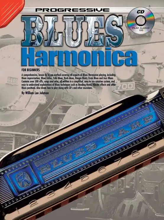 Koala Music Publications Progressive Blues Harmonica For Beginners - Johnson - Harmonica - Book/CD Bon Plan