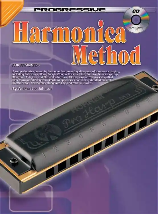 Koala Music Publications Progressive Harmonica Method For Beginners - Johnson - Harmonica - Book/CD Offre Spéciale