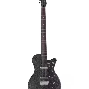 DANELECTRO BAR BKMF GUITARE ELECTRIQUE BARITONE BLACK METAL FLAKE Offre Du Jour