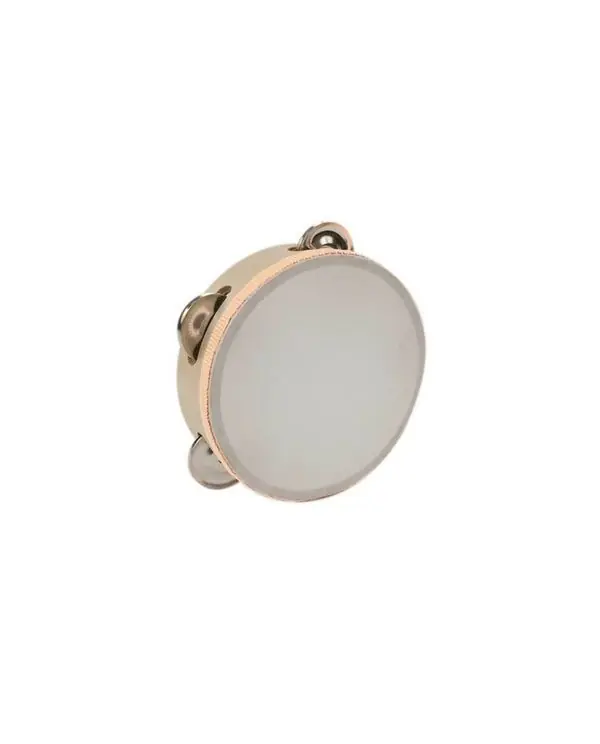 FUZEAU TAMBOURIN 15 CM PEAU SYNTHETIQUE + 8 CYMBALETTES REF.70794 Bon Plan