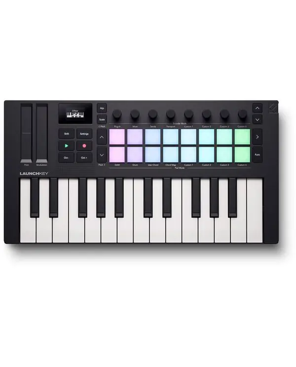 Acheter Direct NOVATION LAUNCHKEY-MN25-MK4 CLAVIER MAITRE 25 MINI-TOUCHES & 16 PADs