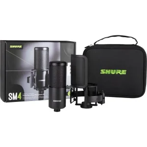 SHURE SM4-K-KIT MICRO STUDIO AVEC SUSPENSION ET ACCESSOIRES Bon Marché