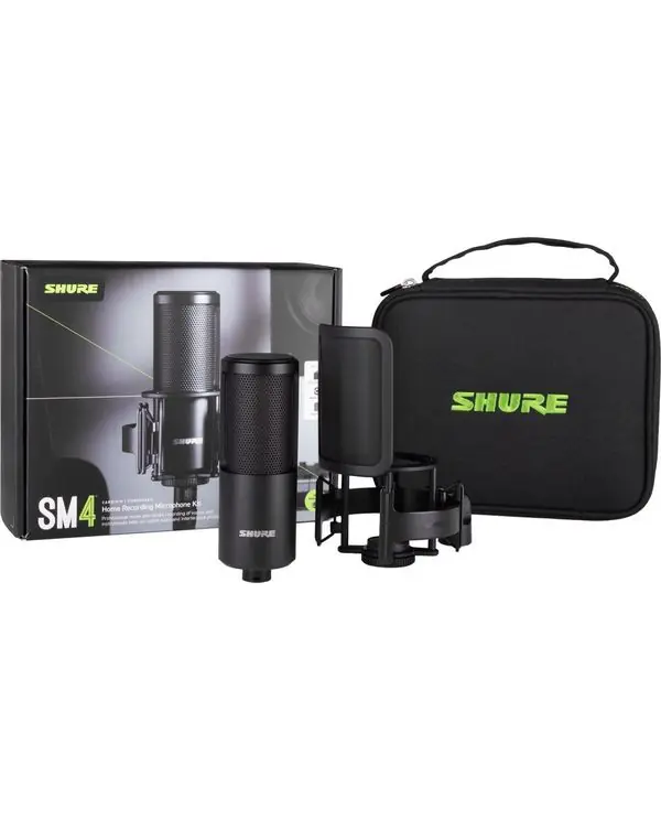 SHURE SM4-K-KIT MICRO STUDIO AVEC SUSPENSION ET ACCESSOIRES Bon Marché