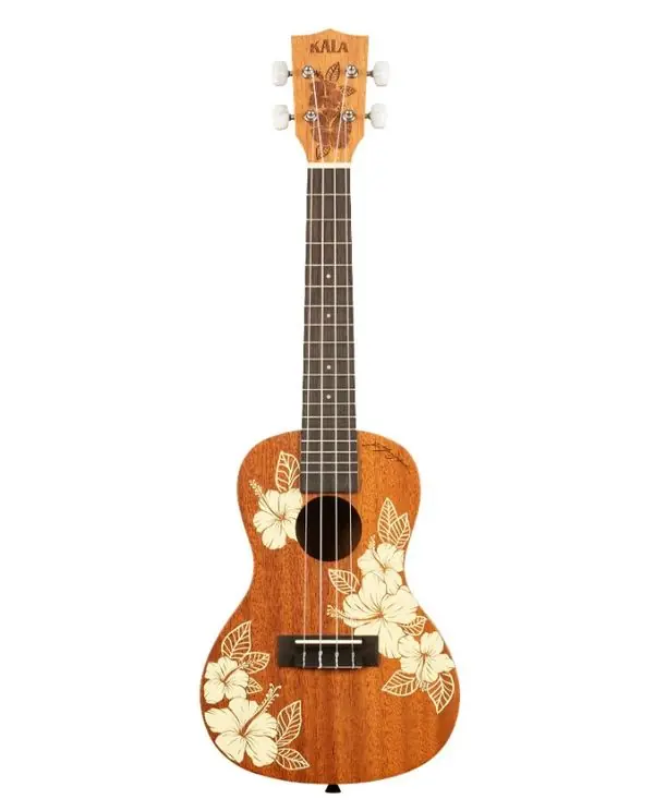 Achat Immédiat KALA KA-HIBISCUS-C-BAG "HIBISCUS" UKULELE CONCERT ACAJOU avec housse