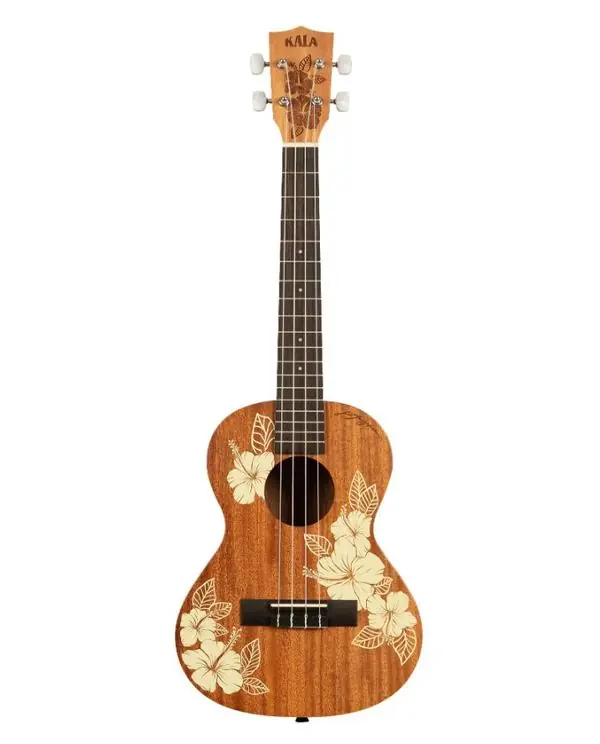 Commande En Gros KALA KA-HIBISCUS-T-BAG "HIBISCUS" UKULELE TENOR ACAJOU avec housse