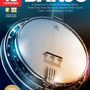 Achat Immédiat Hal Leonard First 15 Lessons Banjo - Benson - Book/Media Online