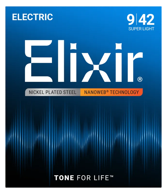 Bon Marché Elixir Strings NANOWEB Electric Super Light Strings 9-42