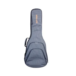Bon Marché RITTER RGR4CMGB "RETRO 4" SOFTCASE GUITARE CLASSIQUE 4/4 GRISE