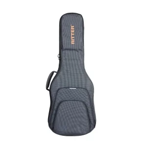 RITTER RGR4EMGB "RETRO 4" SOFTCASE GUITARE ELECTRIQUE GRISE Haute Qualité