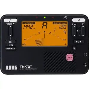 KORG TM70C-BK ACCORDEUR/METRONOME AVEC PINCE NOIR Petit Prix