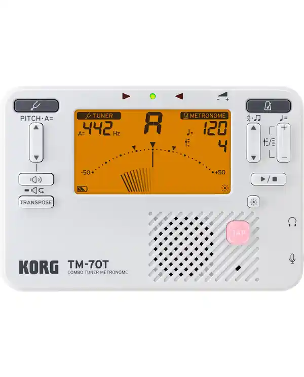 KORG TM70T-WH ACCORDEUR/METRONOME BLANC Meilleur Choix