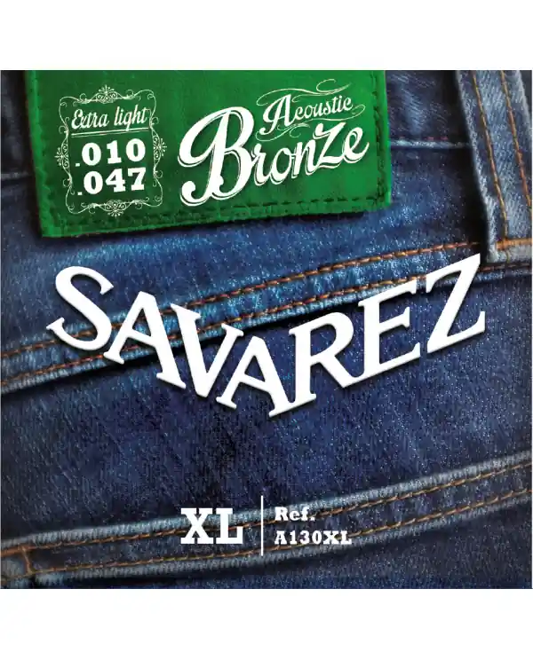 SAVAREZ A130XL ACOUSTIC BRONZE JEU DE CORDES GUITARE FOLK 10-47 Petit Prix